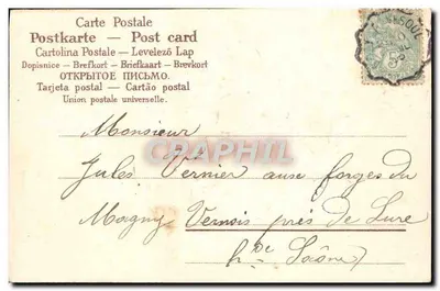 Caballos entre lilas — Feliz cumpleaños — Editor C.G. — Reverso