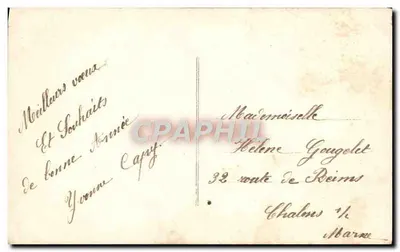 Jeune femme en fourrure — portrait sur fond de jardin — éditeur anonyme — Verso
