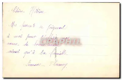 Jonge vrouw met muts en vacht — Goed jaar — DIX PARIS — Achterkant