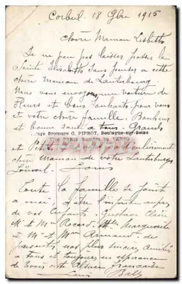Flores em um landau — E.M. 126 — Verso