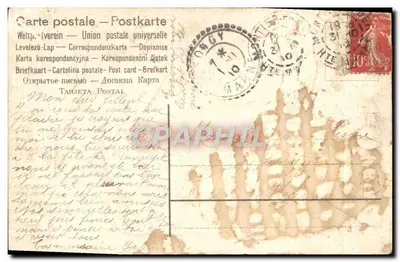 Jovem homem e jovem mulher — Lembrança e sua boa amiga — editor não visível — Verso