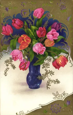 Arranjo de tulipas — editor impresso 1775