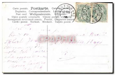 Dziewczynka zbierająca miodki — 'Cueillies pour vous' — nieznany wydawca, numer serii nie widoczny — Rewers