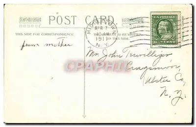 Flore de Páscoa — cruz e paisagem — John Winsch, 1910 — Verso