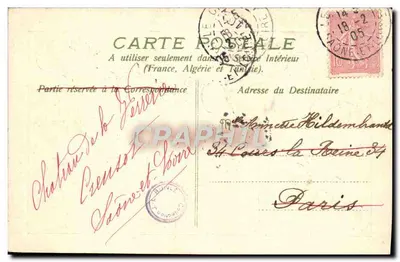 Bloemen en spijker — 1879-1905 — uitgever niet geïdentificeerd — Achterkant