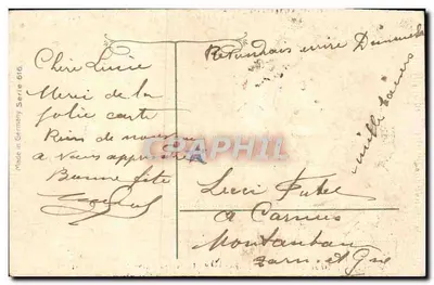 Anjo com asas — paisagem invernal — Feliz Natal — Verso