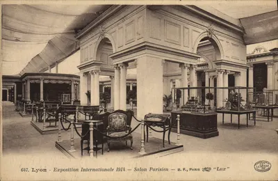पेरिसीयन सैलून — 1914 के अंतरराष्ट्रीय प्रदर्शनी — लियोन — बी.एफ. पेरिस « लक्स »