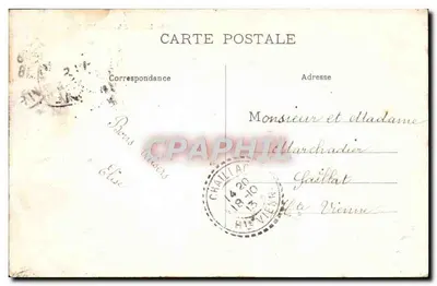 Limoges - Hotel de Ville — vista do edifício com fonte — editor MT, n° 208 — Verso