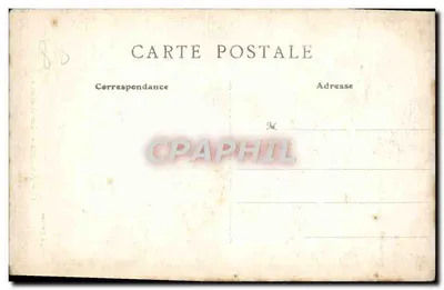Cartolina d'epoca Amiens Place Gambetta — Verso