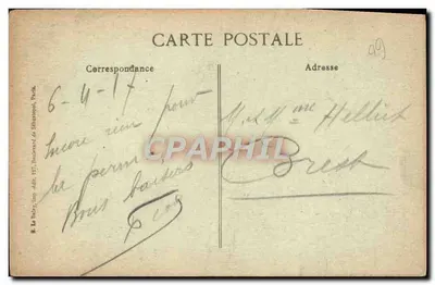 Noyon — Ruiny — Wojna 1914-15-16-17 — Visé, Paryż nr 1589 — Rewers