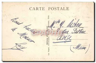Bilhete postal antigo Monte Carlo Le Casino — Verso