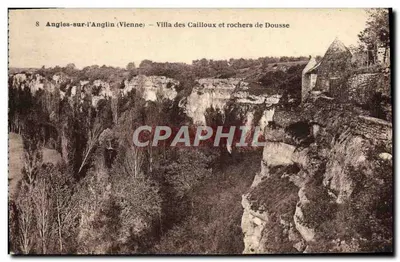 Angles-sur-l'Anglin (Vienne) — Villa dos Cailloux e rochedos de Dousse — R. Dorange, Tours