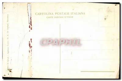 Gesù Cristo — Mosaico della Basilica di San Apollinare Nuovo — Editore Stefani, Ravenna — Verso