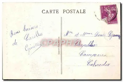 Carolles - Jedna z jaskiń na Punkcie Lude — nr 1278 — Rewers