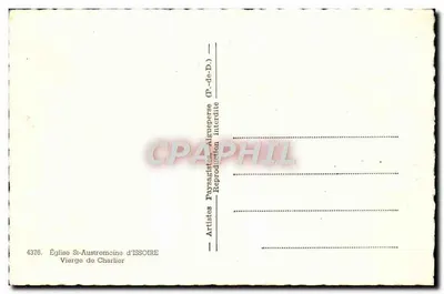 Virgem de Charlier — Igreja de São Austremoine de Issoire — Artistes Paysagistes — Verso