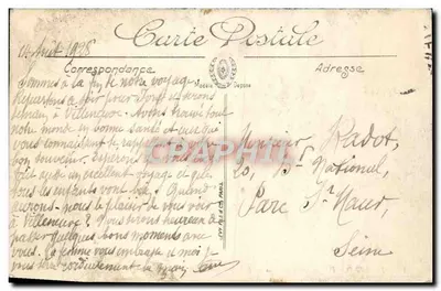 Pierrefonds — Le Château — L'Escalier d'Honneur — Le Donjon et la Chapelle — LL. — N° 449 — Verso