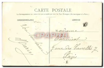 Verdun-sur-Meuse — Hotel de Ville — Kanony honorowe 1870 — Wydawca Martin-Colardelle — Rewers