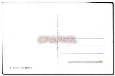 Tunis — Widok ogólny — C.A.P. — Rewers