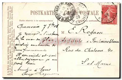 Chamonix — kapelusz i morze lodowe — Rewers