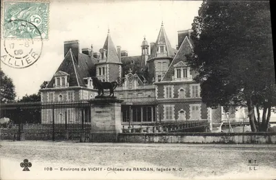 Okręgi VICHY - Zamek RANDAN, fasada N.O. — M.T. I.L. — n° 108