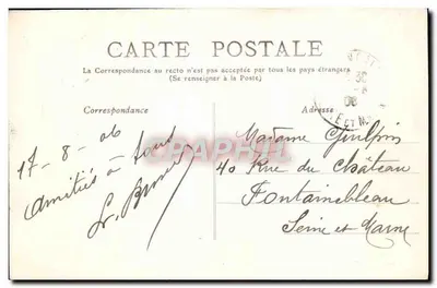 Okręgi VICHY - Zamek RANDAN, fasada N.O. — M.T. I.L. — n° 108 — Rewers