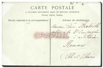Cherbourg — O Canal e o Forte do Roule — Collections ND Phot — Verso