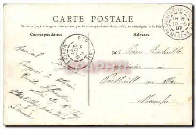 Vire (Calvados) — Panorama tirado dos Monts Besnard — B.F., Paris — Verso