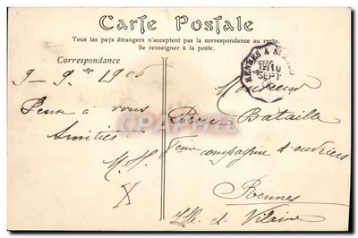 Combourog — O Castelo — Editor N.D. n° 134 — Verso