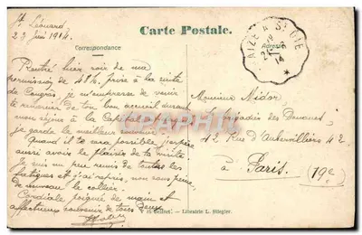 Balon w Alzacji — Goutte d'Ulysse — Librairie L. Stiegier — Rewers