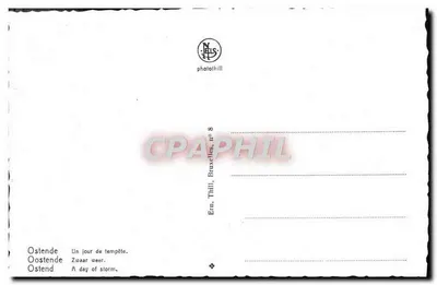 Ostenda — Dzień burzy — Ern. Thill, Bruksela, n° 8 — Rewers