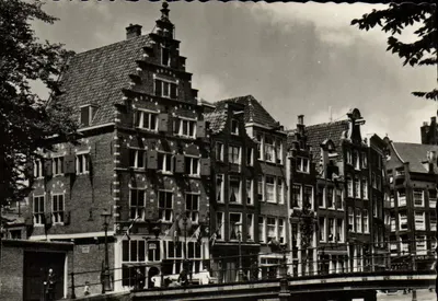 Amsterdam — canais e casas típicas — Vägave Cölr. Spanjerberg N.V., Rodenham, n° 655