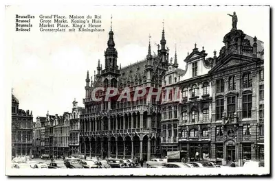 Bruxelas Grand'Place. Casa do Rei — vista da Grand'Place com a Casa do Rei, editor Ponilux