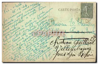 Woda wodospadu Pas de la Cère — Auvergne — nr 28 — Rewers