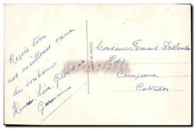 Paisagem invernal com aldeia nevada — S.O.L. PARIS 2993 — Verso
