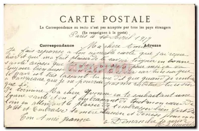 Fleurs roses et blanches — decorativo — Paris, 1917 — Verso