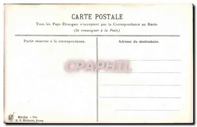 Violetas — arranjo em cesta — K.F. Editores, Série 1.866 — Verso