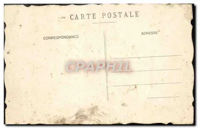Louis Ségérouin — podpisana kartka pocztowa atramentem — Rewers