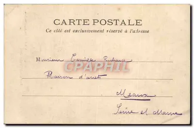Paris — O Hotel de Sens — L. J. & Cie, editora, Angoulême-Paris — Verso