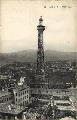LYON — Torre Metálica — Editor: C. P. A. (nº 175)