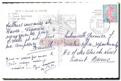 Le Havre — Souvenir du Havre — Bel — Rewers