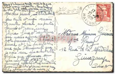 Laval (Mayenne) — Ogólny widok — Wydawnictwo René CAILLOIS — Rewers