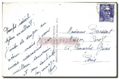Cannes — Wewnętrzna część portu, Hotele — Wydawnictwo Hart Munier, n° 862 — Rewers