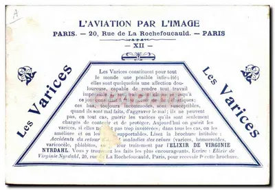 Die Luftfahrt in Bildern — Henry Farman in Étampes — Angeboten von Nyrdahl Products — Rückseite
