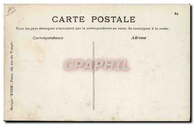Hubert Latham em seu monoplane "Antoinette" — Locomoção aérea — editor ROSE, n° 36 — Verso