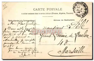 Marinha Francesa — Companhia de desembarque — Coleção A. Couturier, n°411 — Verso