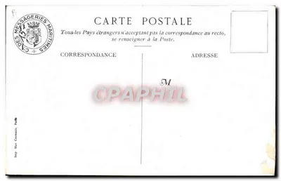 Nagasaki — No restaurante japonês — Messageries Maritimes — Verso