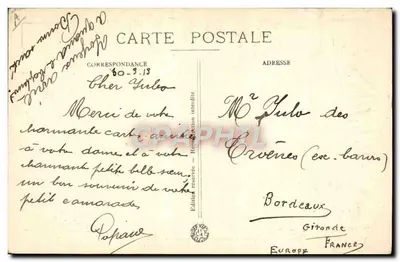 Proposta de embarque — P. Erialges — Edição G. V. B. C. — Verso