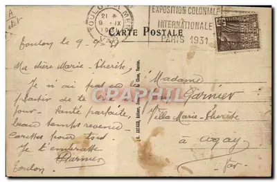 Kervarec — Marine française — 4 jours de consigne pour avoir marché dans la peinture avec ses pieds — éditeur G. ARTAUD, Bélaire, Rambuteau — Verso