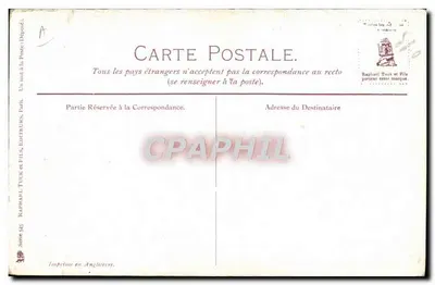 Sailor enjoying calm — Galata — Raphael Tuck & Sons — Verso