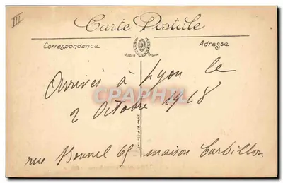 LYON — Avenida de Saxe — LL. — Sulecta — Verso